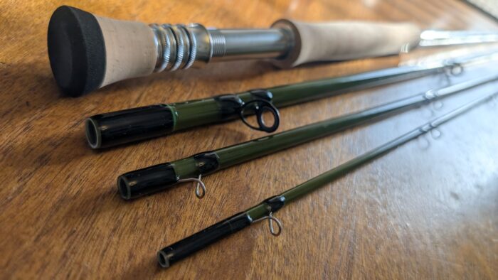 Calderwood Customs Green S Glass 8' 8 weight 4 piece